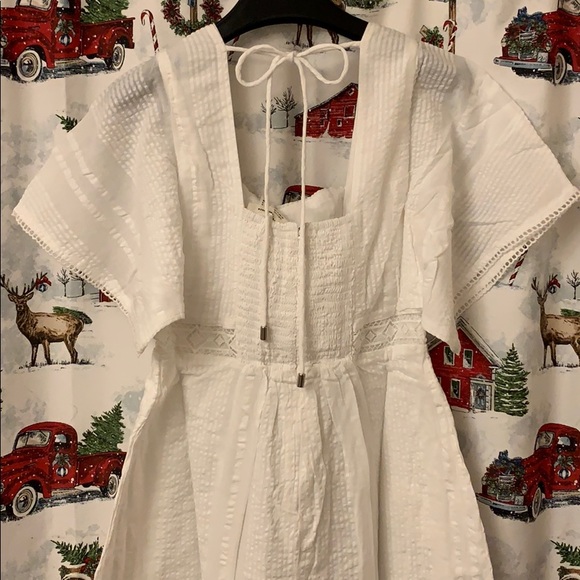 Anthropologie Alene Embroidered lace midi dress 2 - Picture 4 of 11